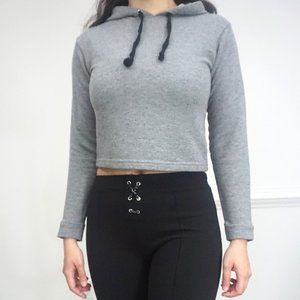 Cropped French Terry Hoodie S